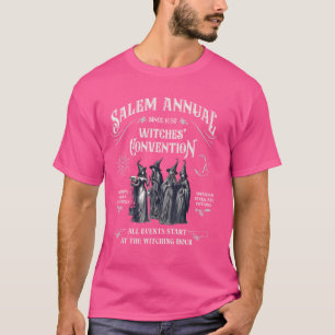 Camiseta Convenção Anual de Bruxas de Salem desde 1692 Brux
