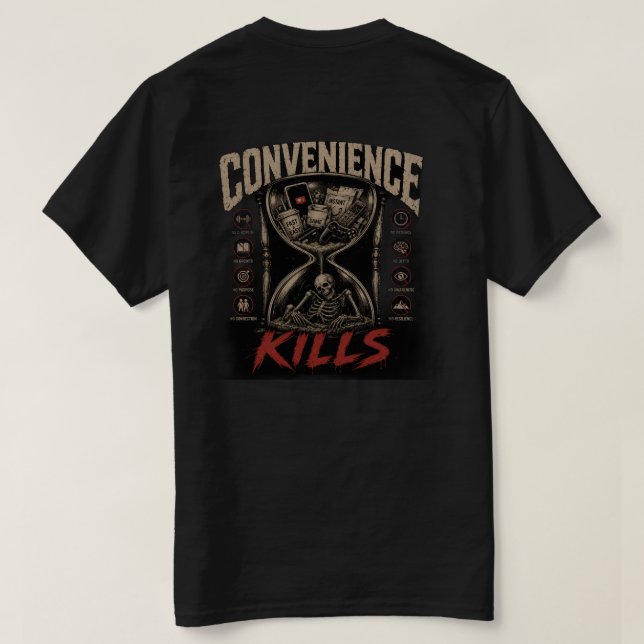 Camiseta Convenience Kills v2  (Verso do Design)