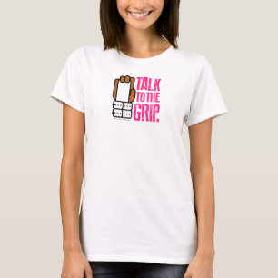 Camiseta CONVERSA à mão de Brown do Gymnast do APERTO