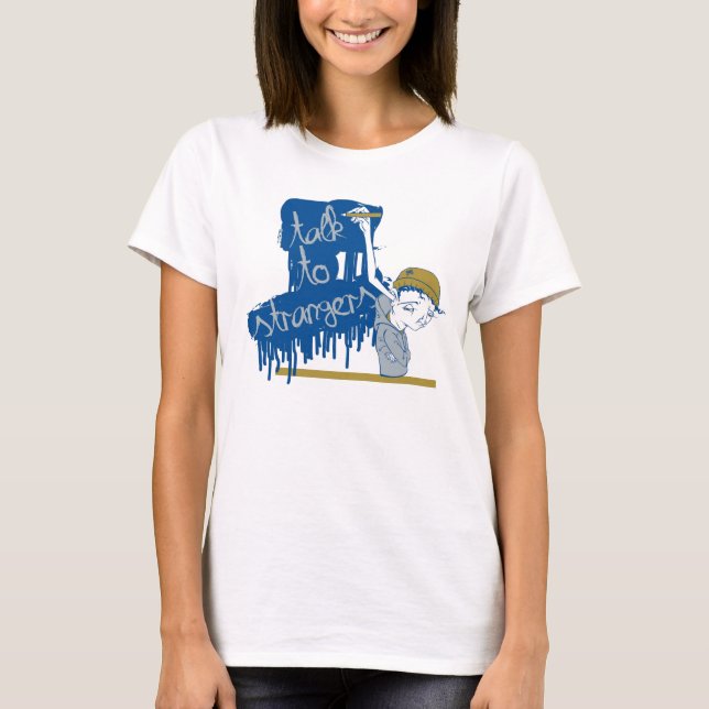 Camiseta Conversa às mulheres dos desconhecido (Frente)