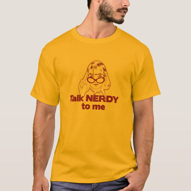 Camiseta Conversa Nerdy a mim (Frente)