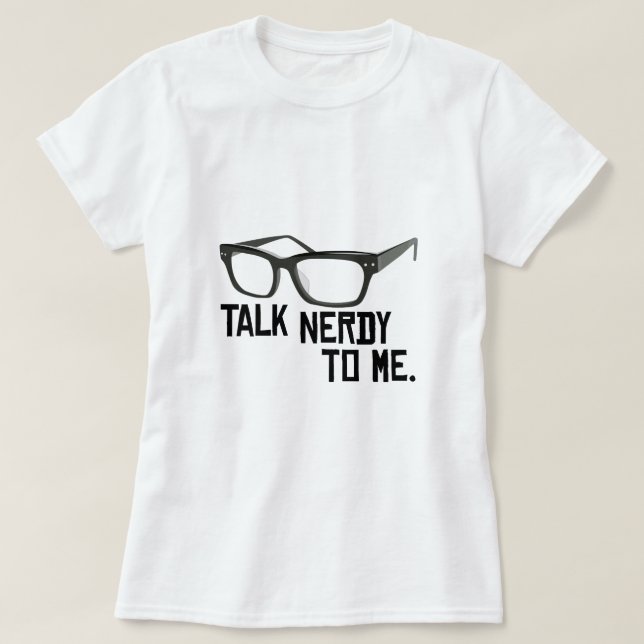 Camiseta Conversa Nerdy a mim (Frente do Design)