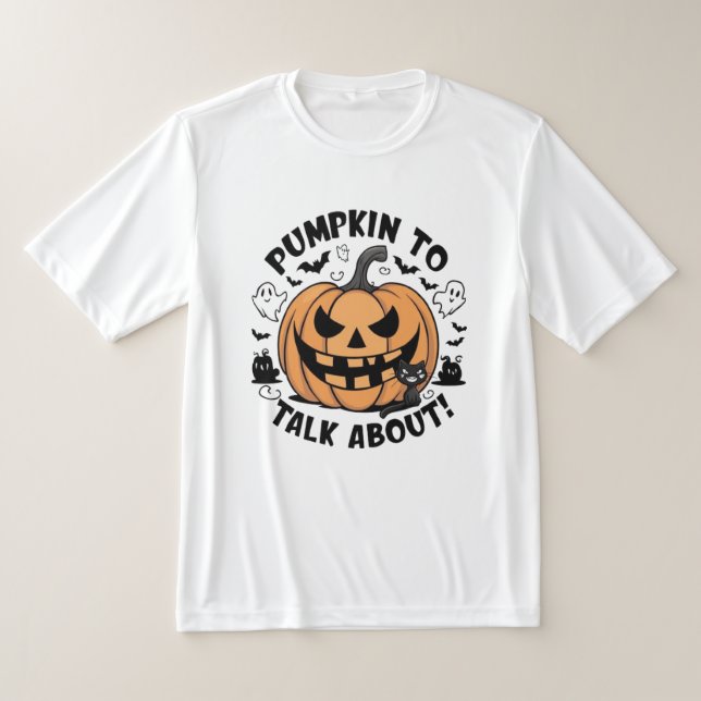 Camiseta conversa sobre o halloween (Postura )