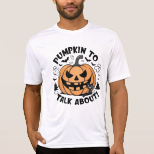 Camiseta conversa sobre o halloween