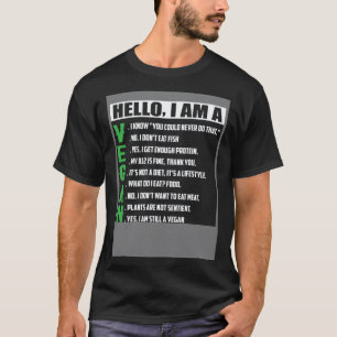 Camiseta Conversa sobre veganismo Respostas padrão veganas