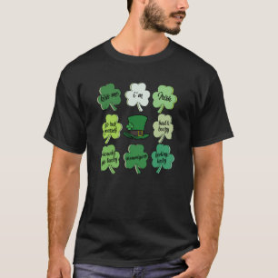 Camiseta Conversação Chupa o Retro do Dia de Patrick Irland