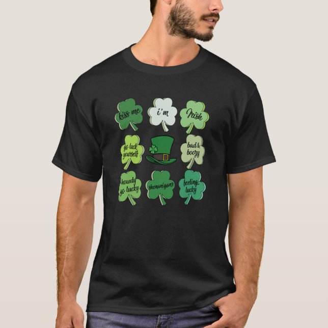 Camiseta Conversação Chupa o Retro do Dia de Patrick Irland (Frente)