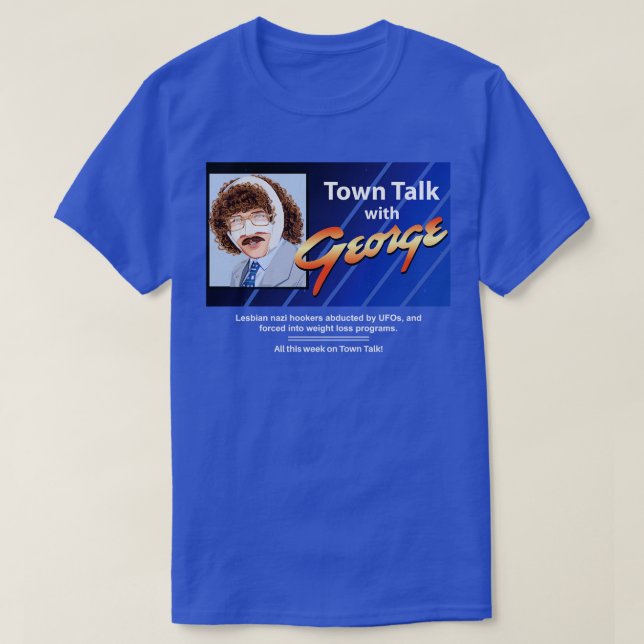 Camiseta Conversação de Cidade com George (Frente do Design)
