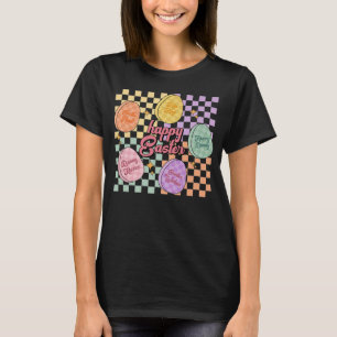 Camiseta Conversação de Ovos de páscoa Doces Verificada de