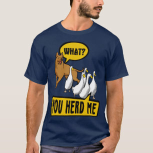 Camiseta Conversação Engraçada de Pato com Cão