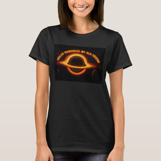 Camiseta Conversação Interestelar de Buraco Negro (Frente)