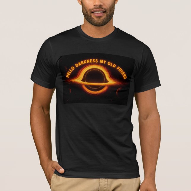 Camiseta Conversação Interestelar de Buraco Negro (Frente)