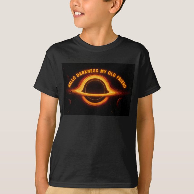 Camiseta Conversação Interestelar de Buraco Negro (Frente)