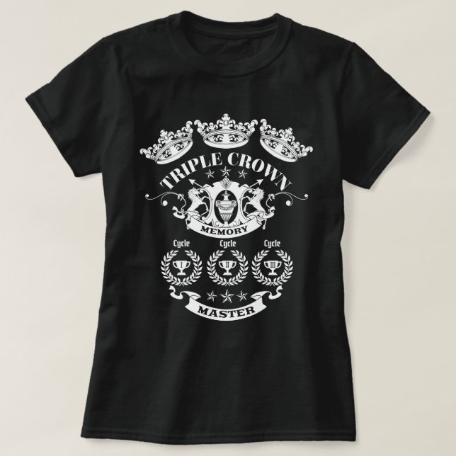 Camiseta Conversações Clássicas Triplas de Memória Coroa (Frente do Design)