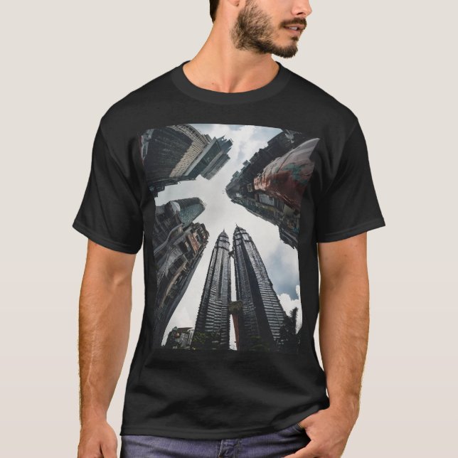 Camiseta Conversações de paisagem urbana (Frente)