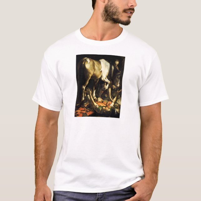 Camiseta Conversão de Caravaggio do t-shirt de St Paul (Frente)