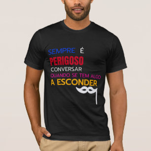Camiseta Conversar com cuidado " Agatha Christie"