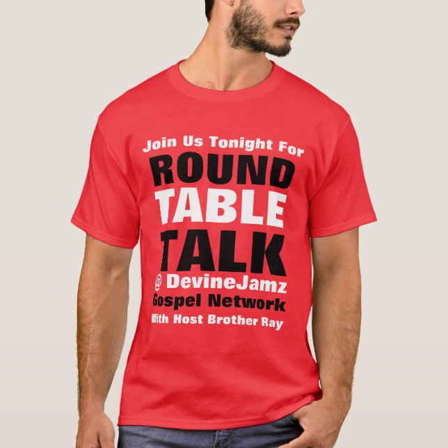Camiseta Conversas mesa redondas (Frente)