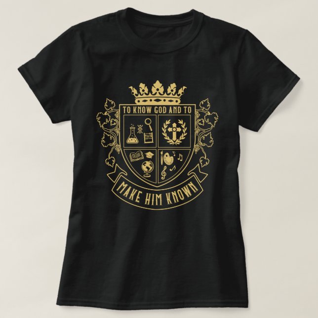 Camiseta Conversas Para Conhecer Deus E Fazê-Lo Conhecer (Frente do Design)