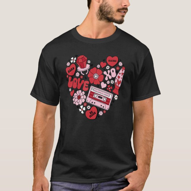 Camiseta Conversation Hearts Love Valentine's Day Funny Cou (Frente)