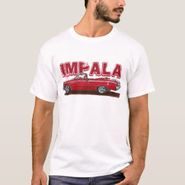 Camiseta Conversível de Impala Vermelho 1962