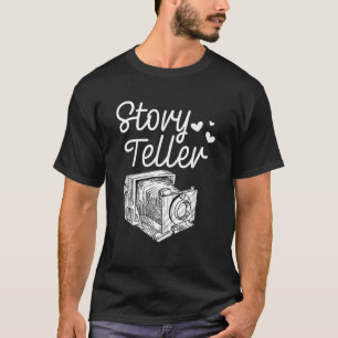 Camiseta Conversor de histórias de câmeras Fotografia