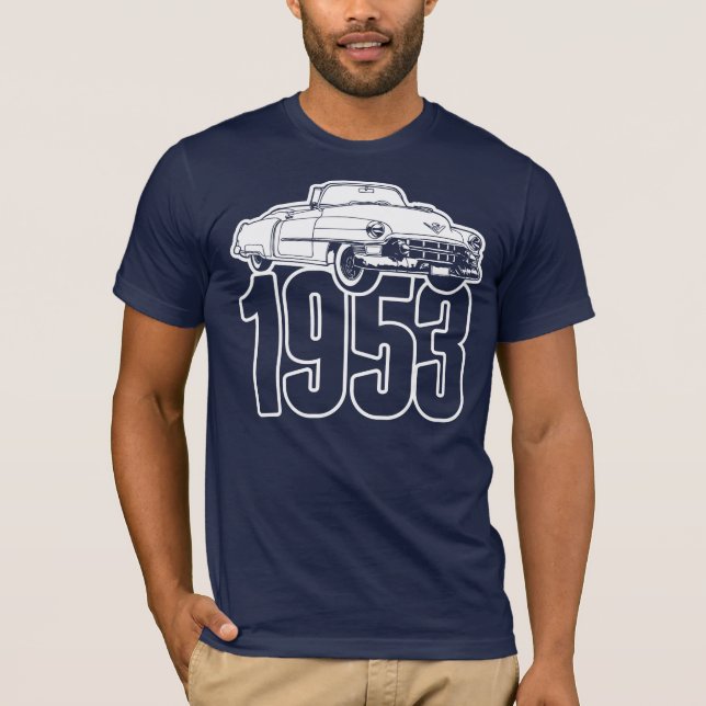 Camiseta Convertible 1953 da série 62 do cadillac (Frente)