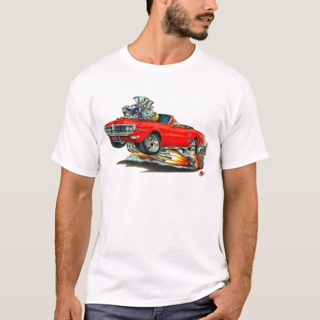 Camiseta Convertible 1967-68 vermelho de Firebird (Frente)