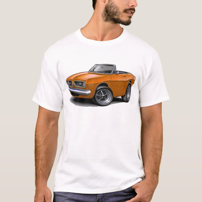 Camiseta Convertible 1967-69 alaranjado do Barracuda (Frente)