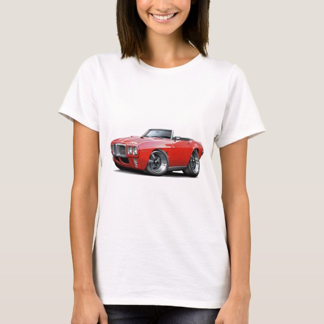 Camiseta Convertible 1969 vermelho de Firebird (Frente)