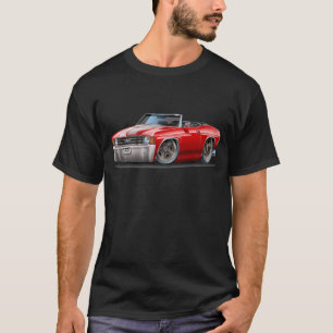 Camiseta Convertible 1971-72 Vermelho-Branco de Chevelle