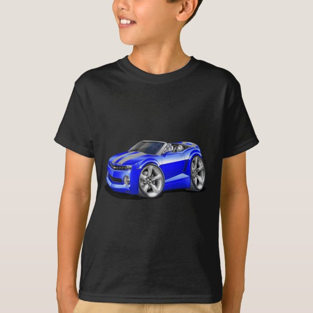 Camiseta Convertible 2012 Azul-Cinzento de Camaro (Frente)