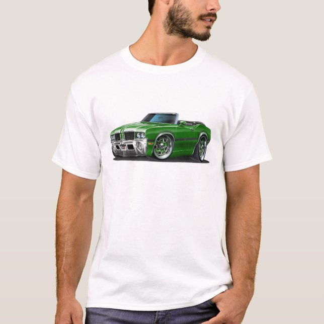 Camiseta Convertible do verde do cutelo dos velhos (Frente)