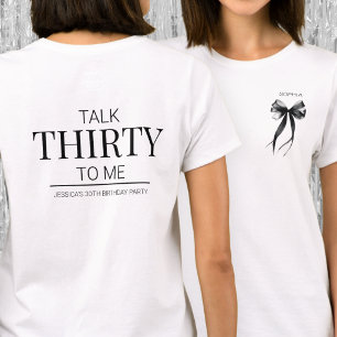 Camiseta Convidado da Festa de Aniversário de 30 Anos Talk