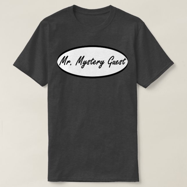 Camiseta convidado misterioso (Frente do Design)