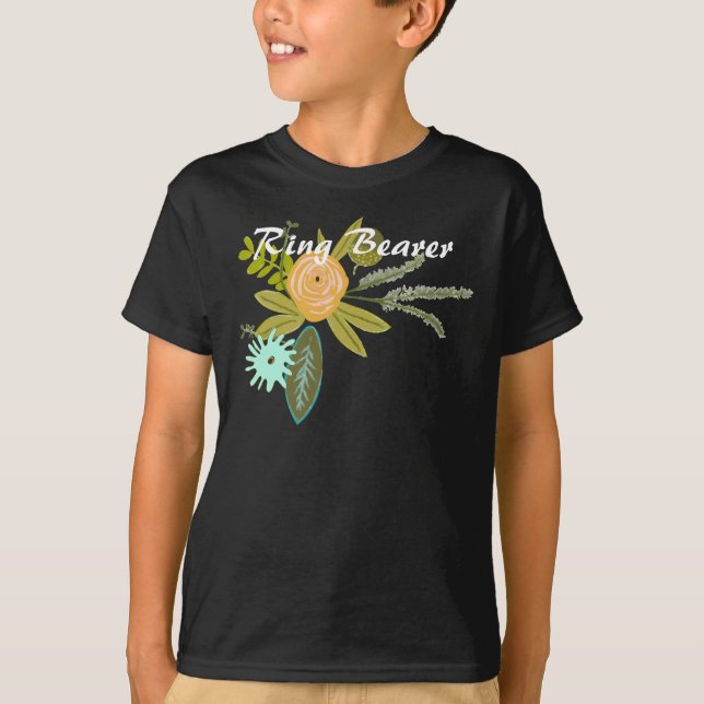 Camiseta Convidar Casamento tema damasco Moderno (Frente)