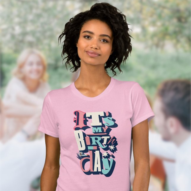 Camiseta Convite de aniversário (Criador carregado)