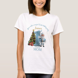 Camiseta Convite de Aniversário Mágico do Papai Noel – 1º A