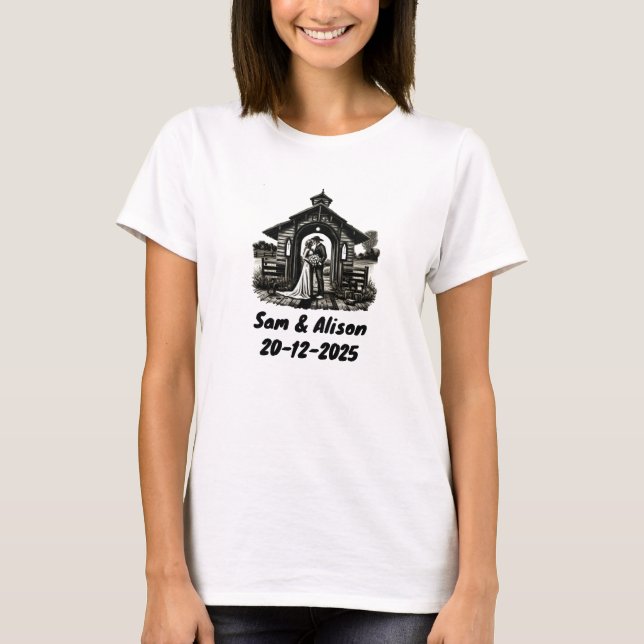 Camiseta Convite de casamento (Frente)