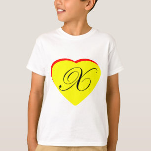 Camiseta Convite De Casamento Coração Vermelho X Amarelo O