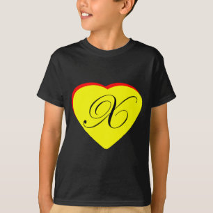 Camiseta Convite De Casamento Coração Vermelho X Amarelo O