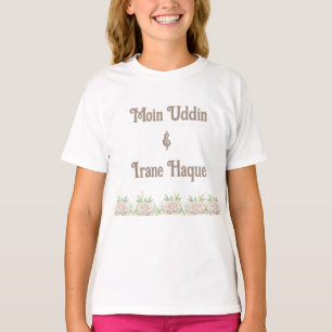 Camiseta Convite de Cerimônia Islâmica de Nikah com Floral