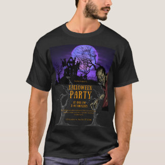 Camiseta Convite de festa Halloween