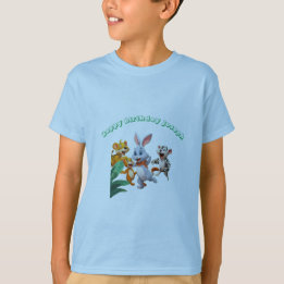 Camiseta convite para a festa de diversão animal