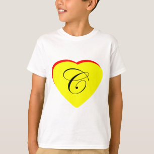 Camiseta Convite Para Casamento Coração Vermelho C Amarelo