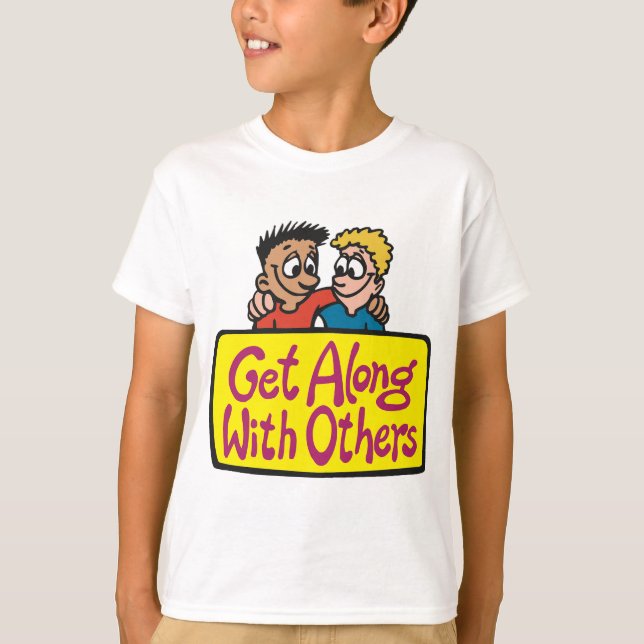 Camiseta Conviver com Outros Amigos Bondade e Unidade (Frente)