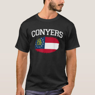 Camiseta CONYERS GA GEORGIA Flag Vintage USA Sports Men Win