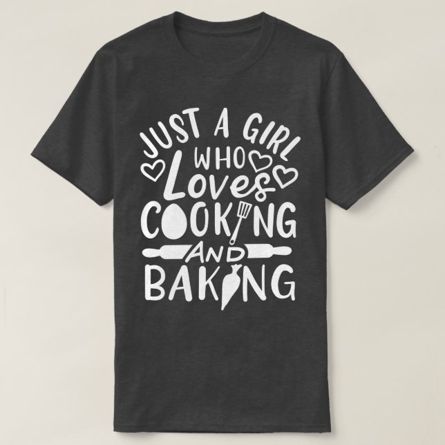Camiseta Cook Cook Baker de cozinhar 1 (Frente do Design)