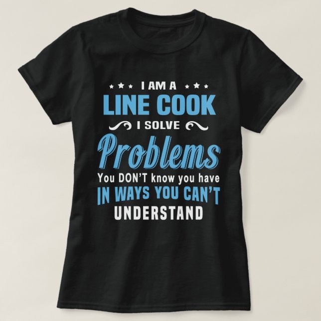 Camiseta Cook de linha (Frente do Design)