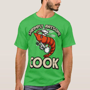 Camiseta Cook Encantado Engraçado ShrimpPrawn Pun